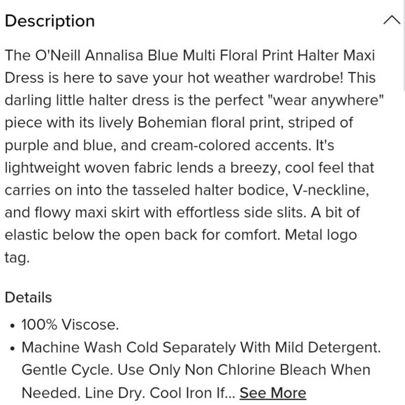 New Annalisa Halter Maxi Dress - Picture 3 of 3